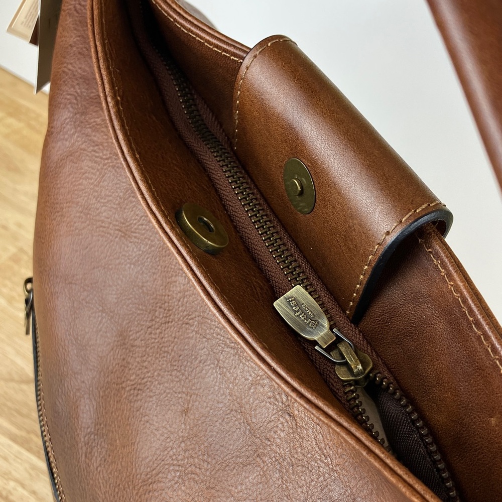 Pratesi Firenze Leather Shoulder Bag Sant'Ellero NWT - Picture 10 of 16
